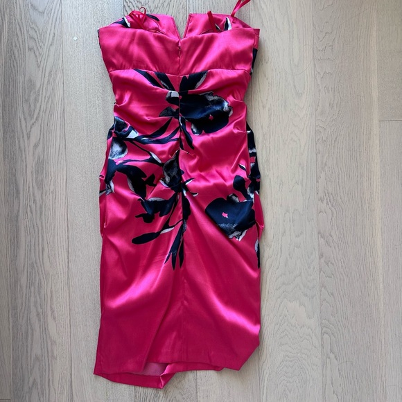 Floral Detailing Strapless Dress - Picture 3 of 7